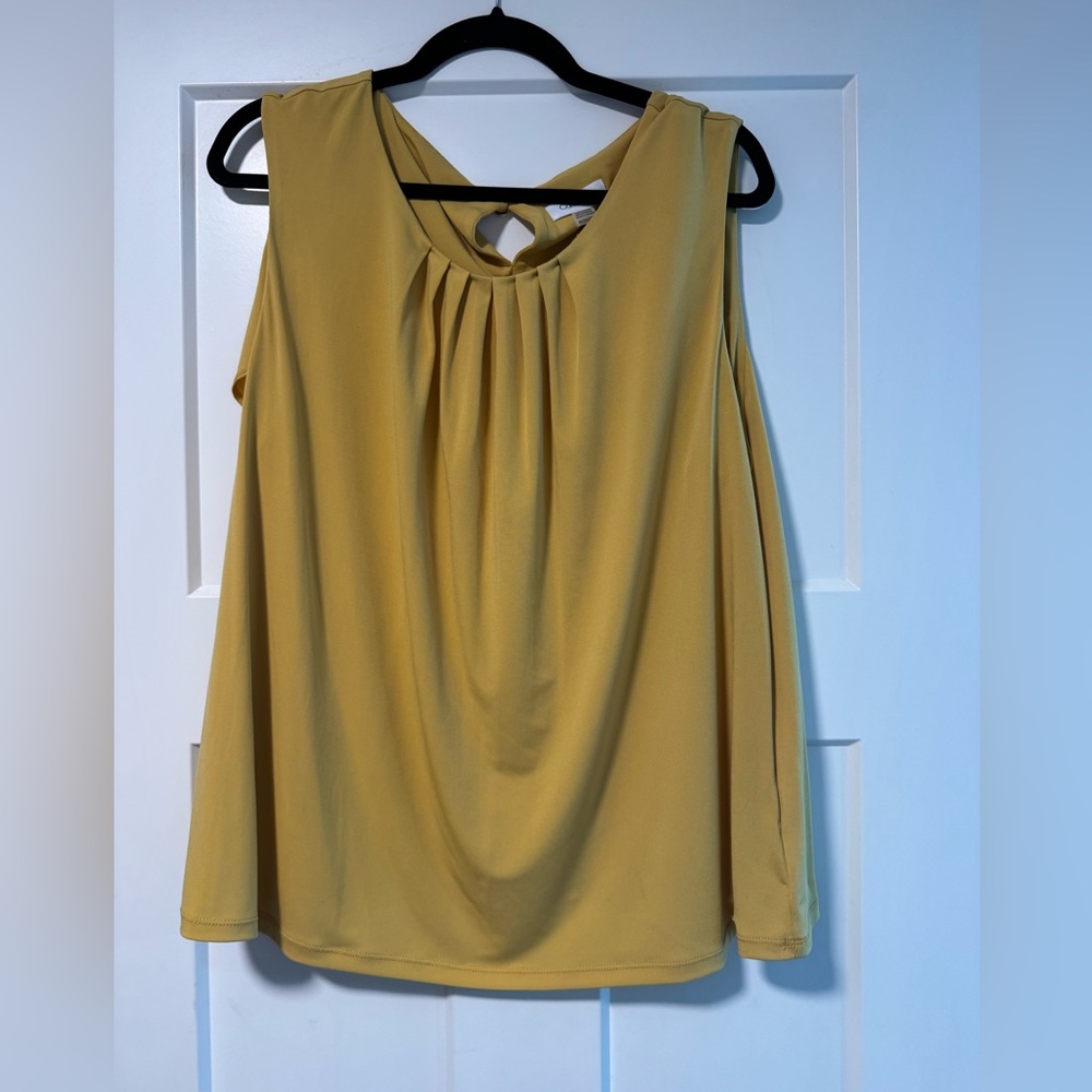 Calvin Klein Mustard Yellow Blouse